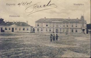 Kapuvár plébánia lak és községháza (EB)