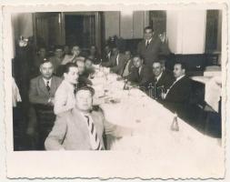 1936 RIPENSIA Temesvár, megnyert bajnokság utáni klubvacsora, labdarúgás / FC Ripensia Timisoara, di...