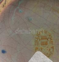 Zsolnay eozin mázas váza. Jelzett, pereménél lecsiszolt, m: 18,5 cm