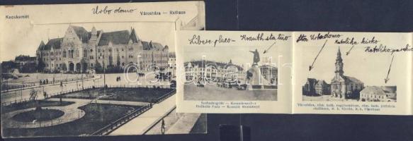 Kecskemét a Rudolf laktanyával és Cigányvárossal leporellocard