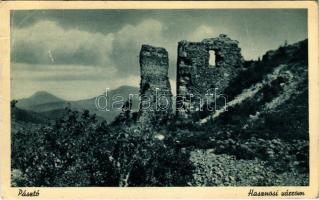 1941 Pásztó, Hasznosi várrom. Tury István kiadása (EB)