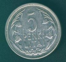 Litvánia 1925. 5L Ag T:2/3
