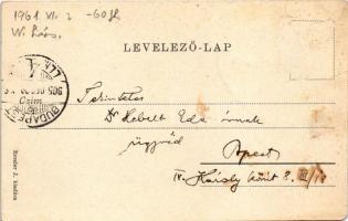 1905 Mór, Báró Traustenberg (Trauttenberg) kastély. Reszler J. kiadása (Rb)