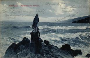 1914 Abbazia, Opatija; Madonna bei Sirocco