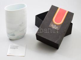 Rosenthal studio-line Queensberry Marble váza. Terv.: Prof. Lord Queensberry. Jelzett, hibátlan, certifikáttal, díszdobozban, m: 18 cm