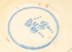 Lakodalmas tál. Sóvidék, cca 1900, kis sérülésekkel, d: 35 cm, m: 13 cm /// KIZÁRÓLAG SZEMÉLYES ÁTVÉ...