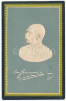 Ferenc József császár / Franz Joseph of Austria. Art Nouveau, Emb. litho , (kopott sarkak / worn corners)