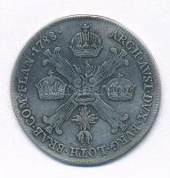 Osztrák Németalföld 1788B 1/4 Kronenthaler Ag "II. József" (7,13g) T:VF vésett éremkép Austrian Netherlands 1788B 1/4 Kronenthaler Ag "Joseph II" (7,13g) C:VF carved  Krause KM#38