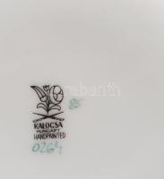 Kalocsai teás kanna, jelzett, 28x17 cm