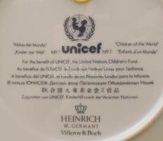 Villeroy &amp; Boch dísztál, jelzett d: 19,5 cm