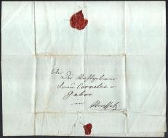 cca 1870-80 Blau (Sándor?) levele Gábor Kornélnak, két beírt oldal német nyelven, kissé töredékes vi...