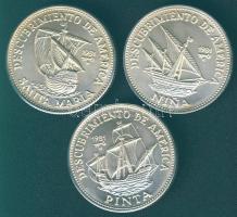Kuba 1981. 5P Ag (999) "Pinta" + "Nina" + "Santa Maria" sor; össz. 3 db T:1