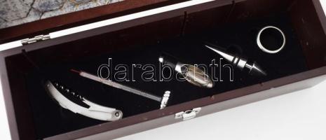 Borszírvíz készlet, dobozban, h: 37 cm