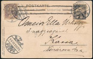 1902 dr. Dax Albert orvos képeslapja autográf soraival Kolozsvárról Kassára