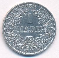 Német Birodalom 1911A 1M Ag T:AU German Empire 1911A 1 Mark Ag C:AU Krause KM#14