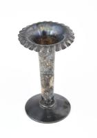 Ezüst (Ag) kis virágváza, jelzett, 48g