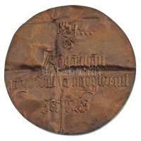 Rácz Edit (1936-) 1973. "Söripari emlékplakett / 1854... és Kőbányán megindult a nagyüzemi serf...