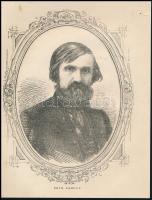 cca 1860-1865 Zeyk Károly (1810-1885), országgyűlési képviselő, politikus, köztisztviselő, főispán portréja, fametszet, jelzés nélkül, a lap szélén kis folttal, 20,5x15,5 cm