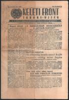 1942 Keleti Front, Tábori újság, a M. kir. 1. honvéd haditudósító század kiadványa, 4p. hajtva, ceruzás feliratokkal