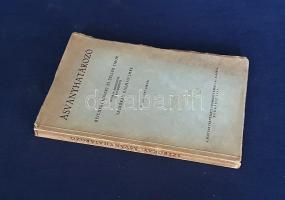 Ásványhatározó. Reichert Róbert és Zeller Tibor nyomán átdolgozta és kiegészítette Sztrókay Kálmán Imre. Budapest, 1949. Magyar Természettudományi Társulat (Egyetemi Nyomda NV.) 146 + [2] p. Sztrókay Kálmán (1907-1992) geológus kötetét oldalszámozáson belül számos szövegközti ásványtani ábra illusztrálja. Példányunk a munka második, átdolgozott kiadásából való, utolsó ívének fűzése meggyengült. Fűzve, kiadói borítóban.