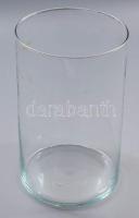 Skandináv hengeralakú virágtartó, d: 12 cm, m: 20 cm, hibátlan