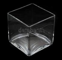 Skandináv kockaalakú asztaldísz design elem, jelzés nélkül, 15x15x15 cm