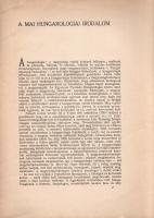 B. Soó Rezső:
A mai hungarologiai irodalom.
Debrecen, 1937. Az Ady Társaság Hungarologiai Osztályá...