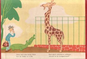 Obniski, Z[bigniew] - Walentynowicz, M[arian]: 
Ein Abenteuer im Zoo. [Német nyelvű leporelló.]
[V...