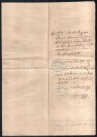 1869-1878 Buda, végzés és Őcsőd, fizetési meghagyás, részben sérült és kissé foltos