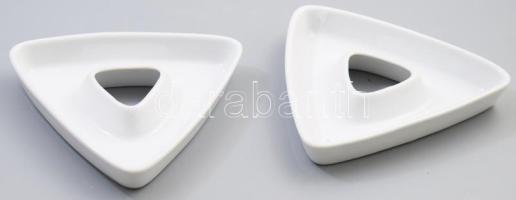 Porcelán olívabogyó szervírozó pár. Jelzés nélkül, hibátlan, d: 16 cm