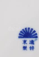 Japán főnixmadár mintás süteményes tányér szett, 7 darab, jelzett, hibátlan, d: 19 cm