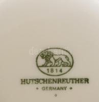 cca 1960, Hutschenreuther 8 személyes gyümölcsleveses tál alátéttel, jelzett, hibátlan, d: 16 cm