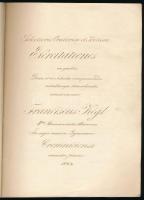 1843-44 Körmöcbánya, Kégl Ferenc diák latin-magyar-német ny. kézzel írt füzete, 31 sztl. oldal, papírborítón apró szakadással, lapokon kisebb foltokkal