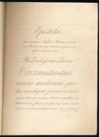 1843-44 Körmöcbánya, Kégl Ferenc diák latin-magyar-német ny. kézzel írt füzete, 31 sztl. oldal, papí...