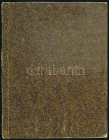 1843-44 Körmöcbánya, Kégl Ferenc diák latin-magyar-német ny. kézzel írt füzete, 31 sztl. oldal, papí...