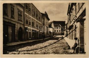 Kismarton, Eisenstadt; Alsó Kismartonhegy, B. Schneider üzlete / Unterberg, shop (ragasztónyom / gluemark)