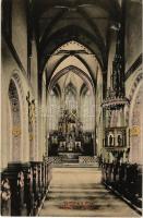 1908 Spittal an der Drau, Inneres der Pfarrkirche. Stengel &amp; Co. (Dresden) / church interior (EK)
