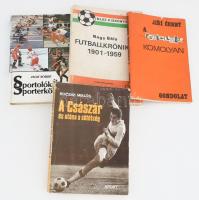 4 db labdarúgás és sport témájú könyv: Bocsák Miklós: A császár és utána a sötétség.; Jiří Černý: A ...