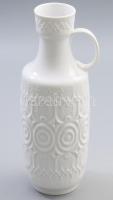 Kaiser mid-century váza, fehérmázas, jelzett, hibátlan, m: 27 cm /// Kaiser mid-century vase, white glazed, signed, flawless, height: 27 cm