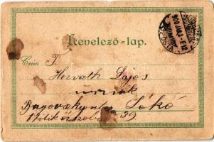 1900 Fizetési meghagyás, tartásdíj 3 gyermek után, humoros képeslap. Eigenthum &amp; L.S.W. kiad...