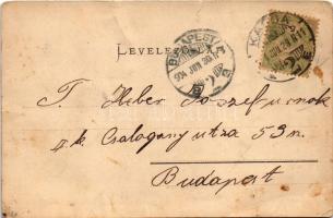 1904 Kassa, Kosice; Jakab palota. László Béla kiadása / palace, castle (EB)