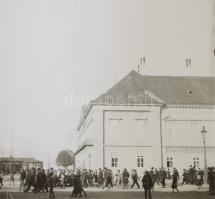 cca 1900 Budapest, látványos üveg diák gyűjteménye: Vár, Dunapart, az új Országház, Szabadság tér, e...