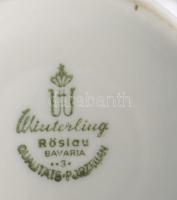 3 darab német virágmintás váza, közte Royal, jelzett, m: 16-23 cm