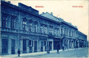 1906 Miskolc, Király utca, Weintraub Dániel és Altstadter üzlete. Grünwald Ignác kiadása