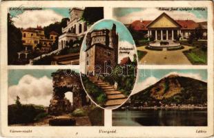 1940 Visegrád, KAOSZ szanatórium, várrom, Salamon torony, Rákósi Jenő újságíró üdülője (EK)