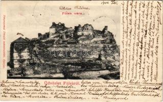 1902 Fülek, Filakovo; vár, várrom. Divald Károly kiadása (Eperjes) / castle ruins (EK)