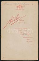 cca 1885-1890 baron Karl Puchner, feltehetően báró Puchner Károly (1862-1898) portréja huszártisztké...