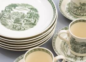 Wedgwood Barlaston of Etruria "Lugano" 15 részes szervírozó szett, jelzett, jó állapotban