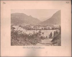 cca 1900 Venezia, Canal Grande, népünnepély / Dél Tirol, Bozen két oldalas kartonon két jelzett fotó...