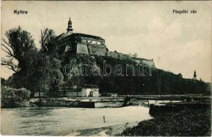 Nyitra, Nitra; püspöki vár, híd. Heiman Simon kiadása / bishop's castle, bridge (EK)